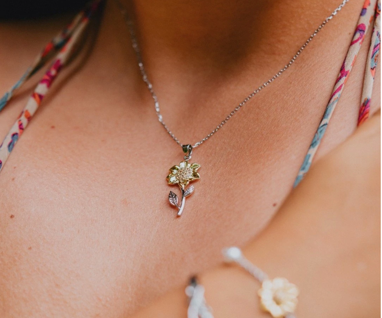 Blooming Sunflower Necklace